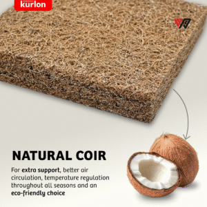 Kurlon Aaram Mattress | Tri-Fold Mattress | Travel Mattress | Medium-Firm Support | Rubberized Natural Coir | Compact & Easy Storage | Single Size | 190x90x10 Cms | - Image 2
