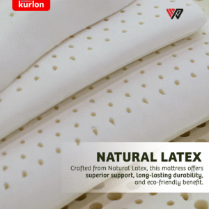 Kurlon Spring Rest Pocket Premium Mattress | 3-Zone Natural latex Mattress | Medium Firm Support | HR Foam, Natural Latex, Memory Foam | Single Size Mattress| 25H CM - Image 8
