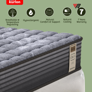 Kurlon Spring Rest Pocket Premium Mattress | 3-Zone Natural latex Mattress | Medium Firm Support | HR Foam, Natural Latex, Memory Foam | Single Size Mattress| 25H CM - Image 10