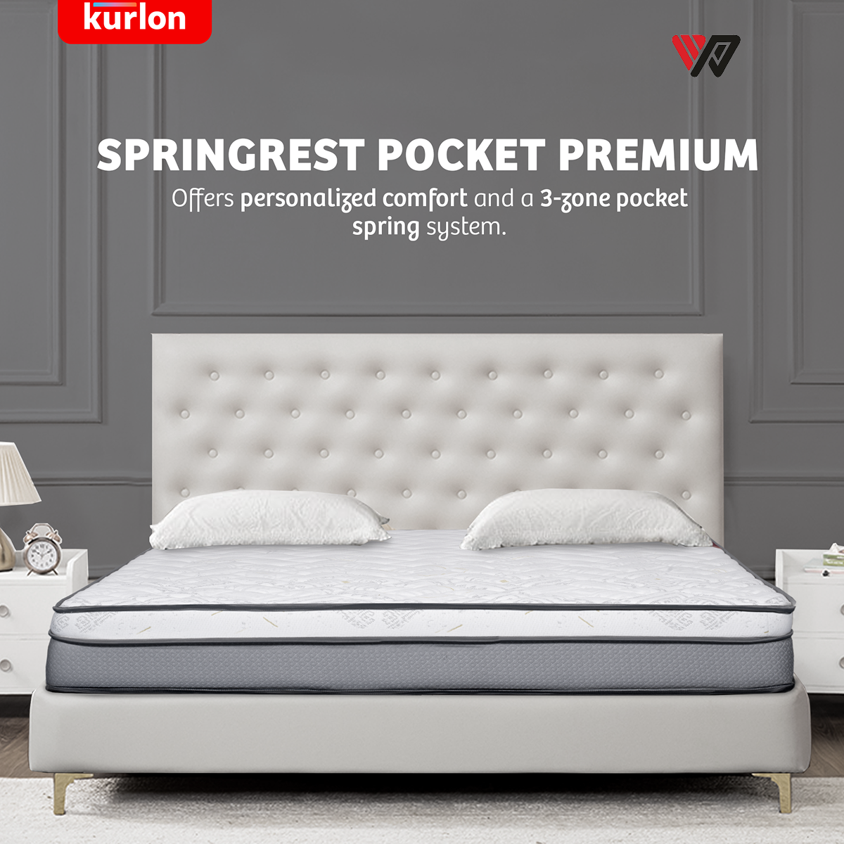 Kurlon Spring Rest Pocket Premium Mattress