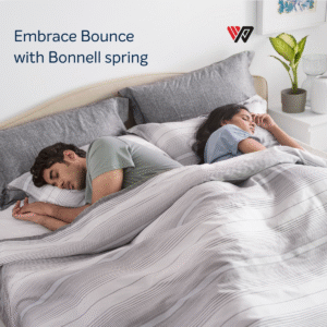 Sleepwell Spine Plus Regular Mattress | Visco Rebonded Foam | Single Bed Size | Bonnell Spring | Neem Fresche Technology | Anti Sag Mattress | (20H cm) - Image 3